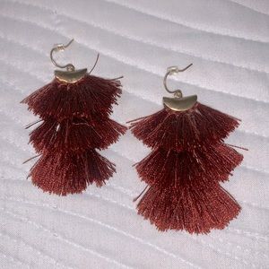 American Eagle fringe earrings.